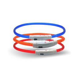 Lyra Pet® LED Halsband 70 cm blau