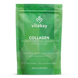 Vitabay Collagen Peptid  Pulver Typ 1-3,5,10 + Vitamin C & Biotin