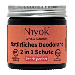 Niyok 2 in 1 anti-transpirante Deocreme - Peach perfect Bio