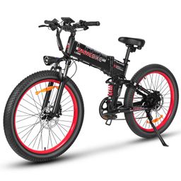 SAMEBIKE LO26Plus Faltbares Elektrofahrrad mit 48V 15Ah Akku