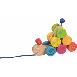 goki Ziehende Raupe aus Holz