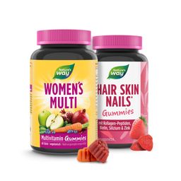 Women's Starter Set I Vitamine für Frauen I A-Z Multivitamin I Hair Gummies mit 2500 µg Biotin I ...