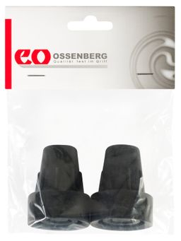 Ossenberg Gummikapsel 16 mm – Stahleinlage – schwarz – 2er Pack