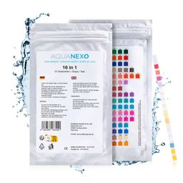 Aquanexo Trinkwasser Teststreifen  50 st. - 16 Werte messbar