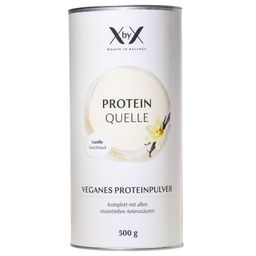 XbyX® Protein Quelle Vanille – Vegan Protein Pulver – 3K Proteinpulver für Frauen ab 40 zuckerfrei
