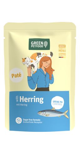 Green Petfood Cat Paté Herring