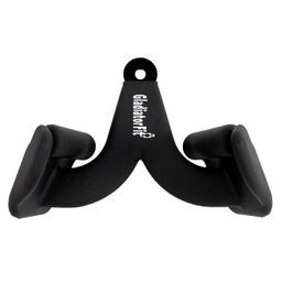 Ergonomischer neutraler Griff aus Stahl für das Ziehen an einer Seilscheibe