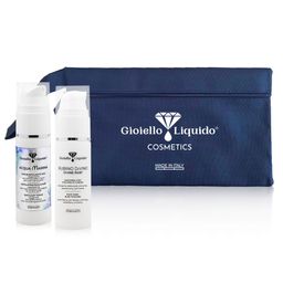 Gioiello Liquido Routine Set: Gesichtsmaske + Gesichtspeeling + kostenlose Clutch