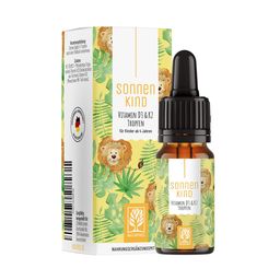 Vitamin D3 K2 Kinder ab 4 Jahren 300 Tropfen 10 ml Vegan Flechten Sonnenkind NATURTREU®