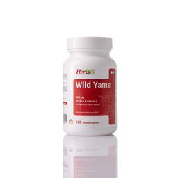 HerbBio Wild Yams 500mg - hochdosierter Yamswurzel-Extrakt für hormonelle Balance in der Menopause