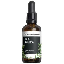 natural elements Zink Tropfen – 100ml – 15mg/Tagesdosis – Ionisches Zink (Zinksulfat) – Ohne Alkohol