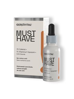 Gerovital Augenserum 3% Koffein + 1% Vitamin C, Koffeinserum, 30 ml