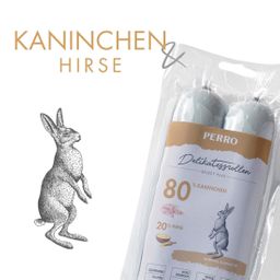 PERRO Delikatessrolle No.2 Kaninchen + Hirse - Single Protein Hundewurst