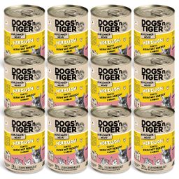 Dogs’n Tiger Adult, Katzenfutter, Herzlich, Nassfutter, Getreidefrei, Huhn, Rinderherzen & Karotte