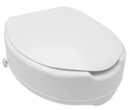 Ossenberg Toilettensitzerhöhung 10 cm mit Deckel – werkzeugfrei, rutschfest