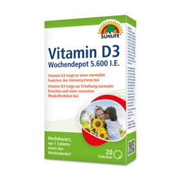 SUNLIFE® Vitamin D3 Wochendepot