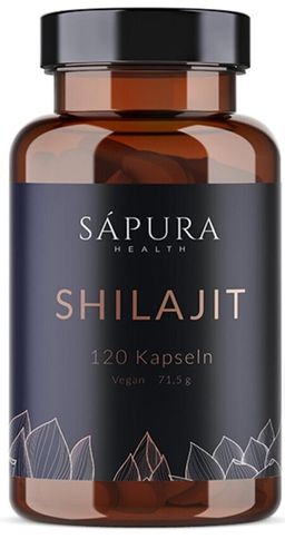 Shilajit Harz Kapseln Fulvinsäure & Huminsäure | 120 Kapseln | SAPURA