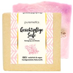 puremetics - Gesichtpflegeseife "Wildrose"