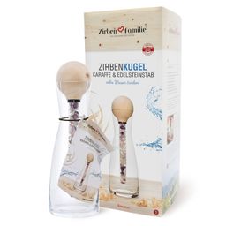 ZirbenFamilie® ORIGINAL ZirbenKugel Edelsteinstab Set
