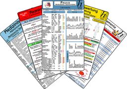 Arztpraxis Karten-Set - praktisches Set mit Laborwerten, Medikamenten-Haltbarkeit, Reanimation, EKG