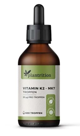 plantrition Vitamin K2 MK7 Tropfen - 20 ml - 100 µg pro Tagesdosis