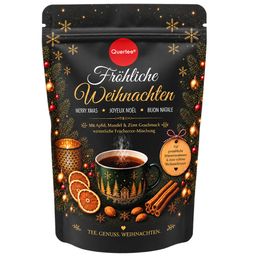 Quertee® - Weihnachtstee „Fröhliche Weihnachten“ – Früchtetee mit Apfel, Mandel & Zimt Geschmack