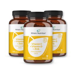 R(h)ein Nutrition Vitamin C + Vitamin D + Zink Immunsystem Ultra