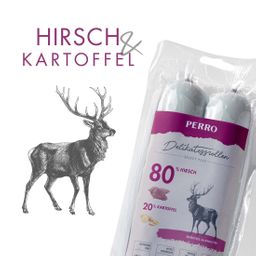 PERRO Delikatessrolle No.1 Hirsch + Kartoffel - Single Protein Hundewurst