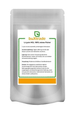 buXtrade L-Lysin HCL 100% reines Pulver