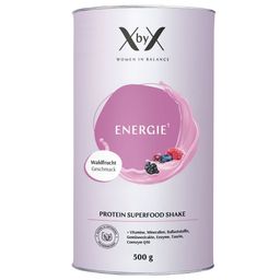 XbyX® Energie Waldfrucht – Vegan Protein Pulver – All-in-One Vitalstoffe für Frauen ab 40 zuckerfrei