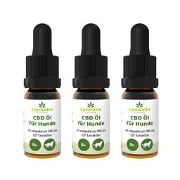 Cannalin - 3x CBD Öl für Hunde mit Lachsöl - 5%