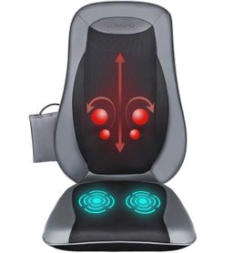 NAIPO Shiatsu-Massagesitzauflage Rückenmassagegerät mit Tiefenmassage Wärme