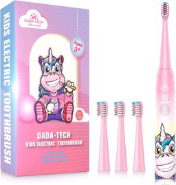Dada-Tech Elektrische Zahnbürste Kinder Wiederaufladbare, Ultraschall kinderzahnbürste mit Timer