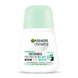 Garnier Mineral Roll-on Deodorant 48h Fresh Aloe - Schwarz, Weiß