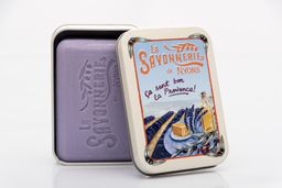 La Savonnerie de Nyons - Metallbox mit Seife "Lavendelfeld"