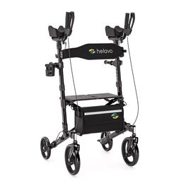 Helavo Arthritis Rollator faltbar Stand Up Gehhilfe mit Armlehnen und Sitzfläche