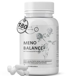 Wechseljahre Kapseln - Meno Balance mit Yams, Rotklee, Baldrian und Eisen- Nature spring