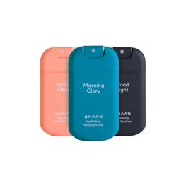 HAAN, Hand Sanitizer 3 Pack Set = Morning Glory 30ml + Sunset Fleur 30ml + Wood Night 30ml