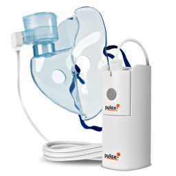 Pulox IN-200 Vapo Portabler Vernebler Nebulizer Inhalationsgerät mit Maske für Erwachsene und Kinder