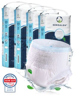 Sensalou Pants Super für Erwachsene - Größe L Schutzhose Inkontinenzhose 120 Stück