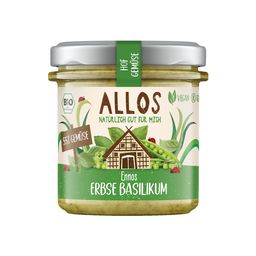 Allos Hofgemüse ENNOS ERBSE BASILIKUM Brotaufstrich