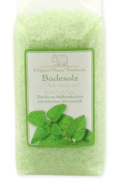 Badesalz Badezusatz Zitronenmelisse mit Bio Schafmilch