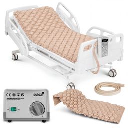 Pulox ADM-130 - Antidekubitusmatratze mit Pumpe - Wechseldruckauflage - bis 130 kg - Beige