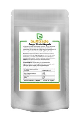 buXtrade Omega 3 Lachsölkapseln