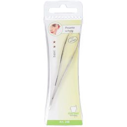 Mörser Pinzette 9 cm schräg mit vergoldeter Spitze