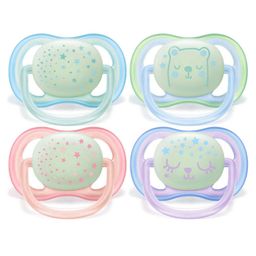 Avent Soother Ultra Air Night 0-6 Monate (Farbe nicht wählbar)