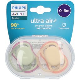 PHILIPS Avent Ultra Air Schnuller 0-6 Monate (Farbe/Motiv nicht wählbar)