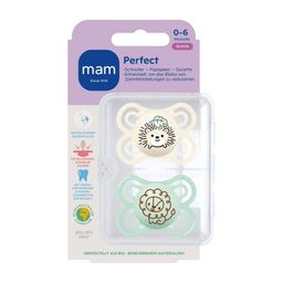 MAM Perfect Silikonschnuller 0-6 Monate, creme/mint