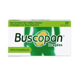 Buscopan® Dragées mit Butylscopolamin bei leichten bis mäßig starken Bauchschmerzen und Bauchkrämpfen