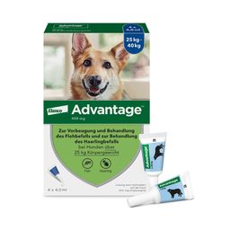 Advantage Spot-On 400 gegen Flöhe für große Hunde von 25 bis 40 kg Körpergewicht